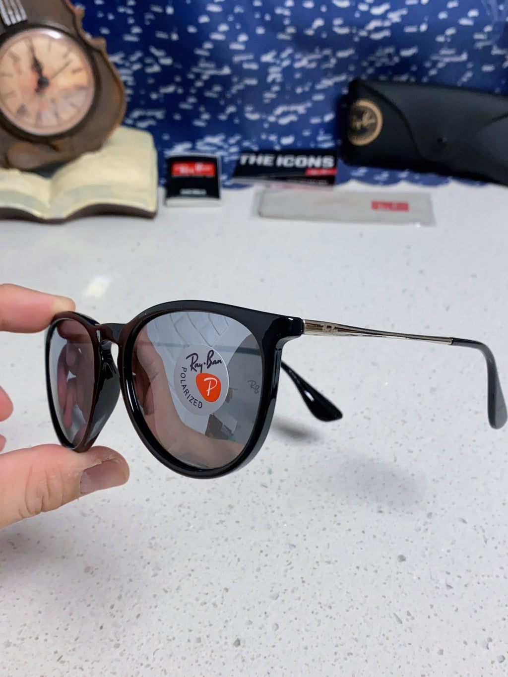 Ray-Ban RB4171 Polarized Fashion Silver Lens Sunglasses for Men & Wom - 416623 - detail image 6