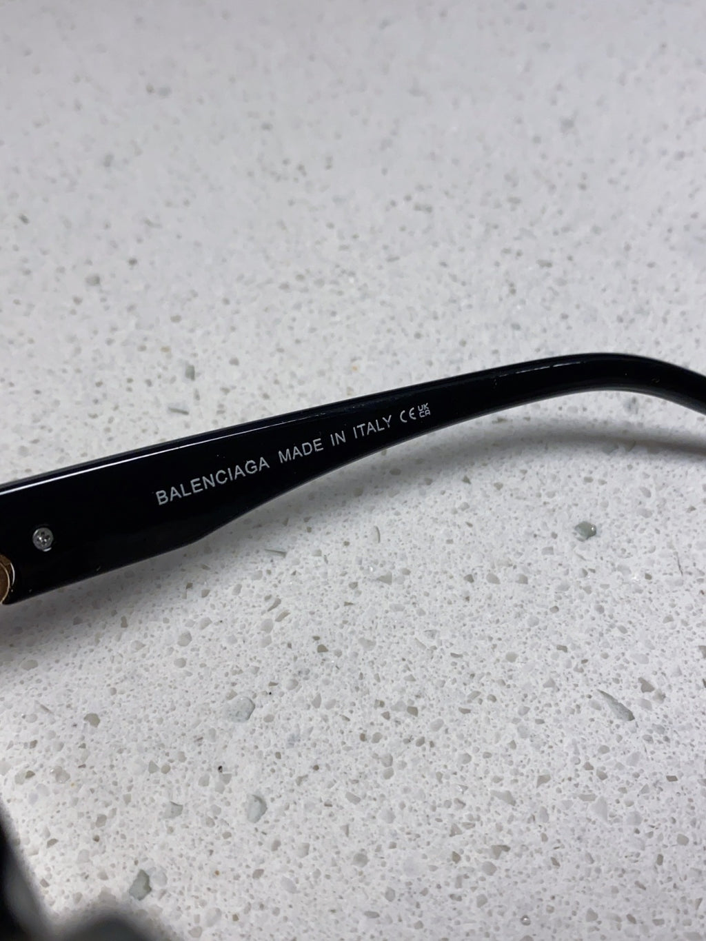Balenciaga Folding Square Gold Lens Sunglasses for Men & Women - 416122 - detail image 9