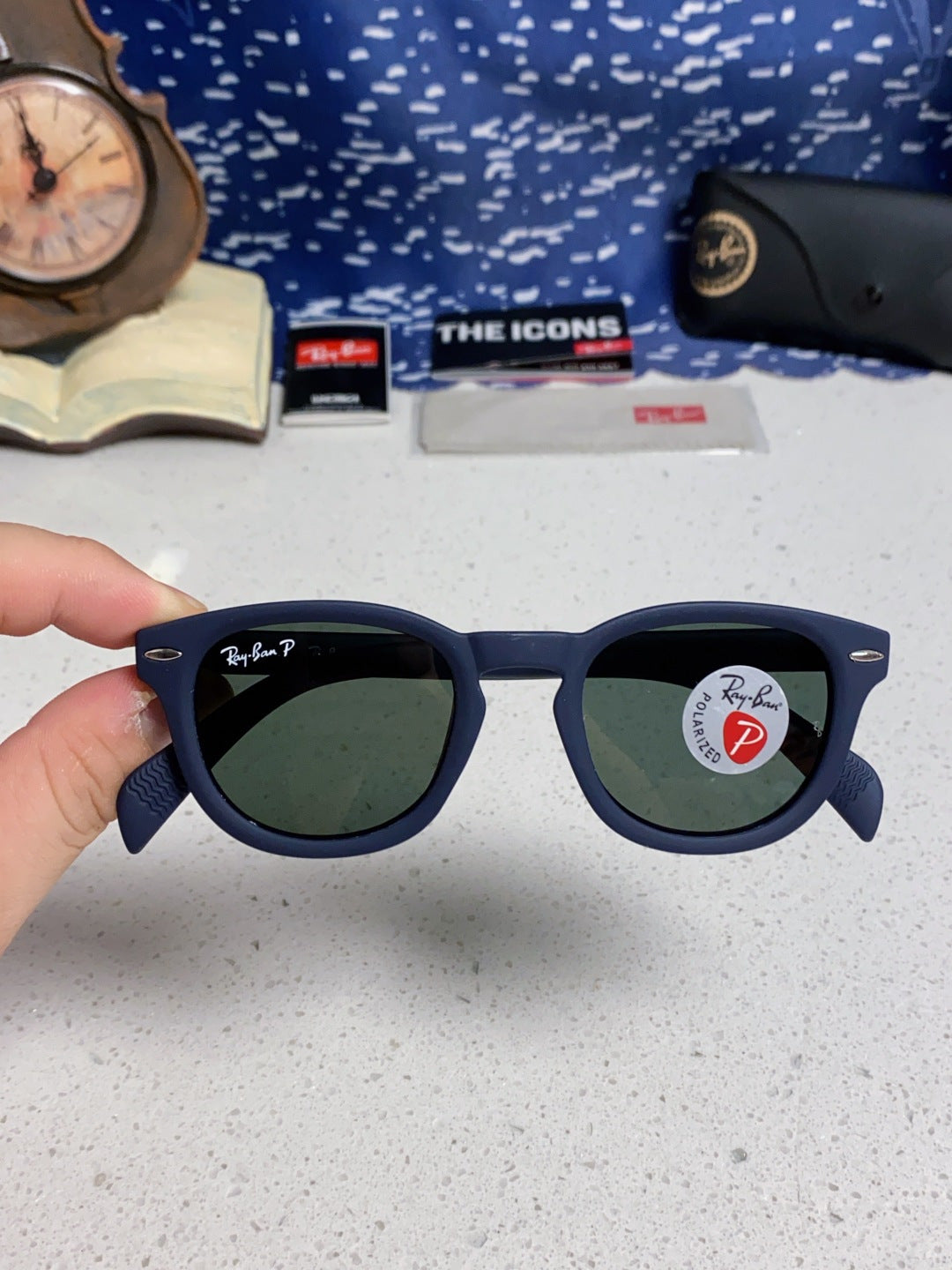 Ray-Ban RB5356 Polarized Oval Silver Lens Sunglasses for Men & Women - 466559 - detail image 4