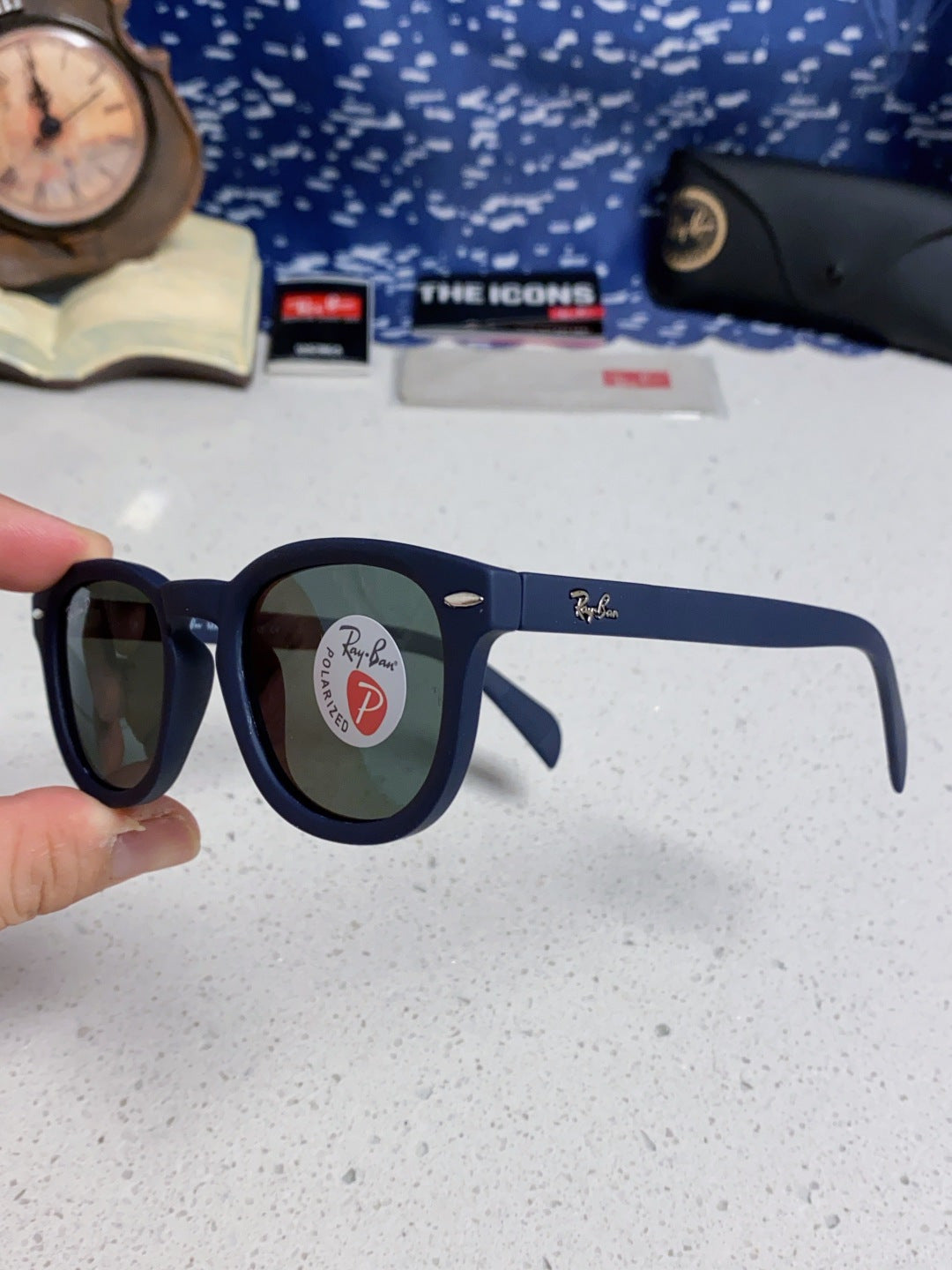 Ray-Ban RB5356 Polarized Oval Silver Lens Sunglasses for Men & Women - 466559 - detail image 6