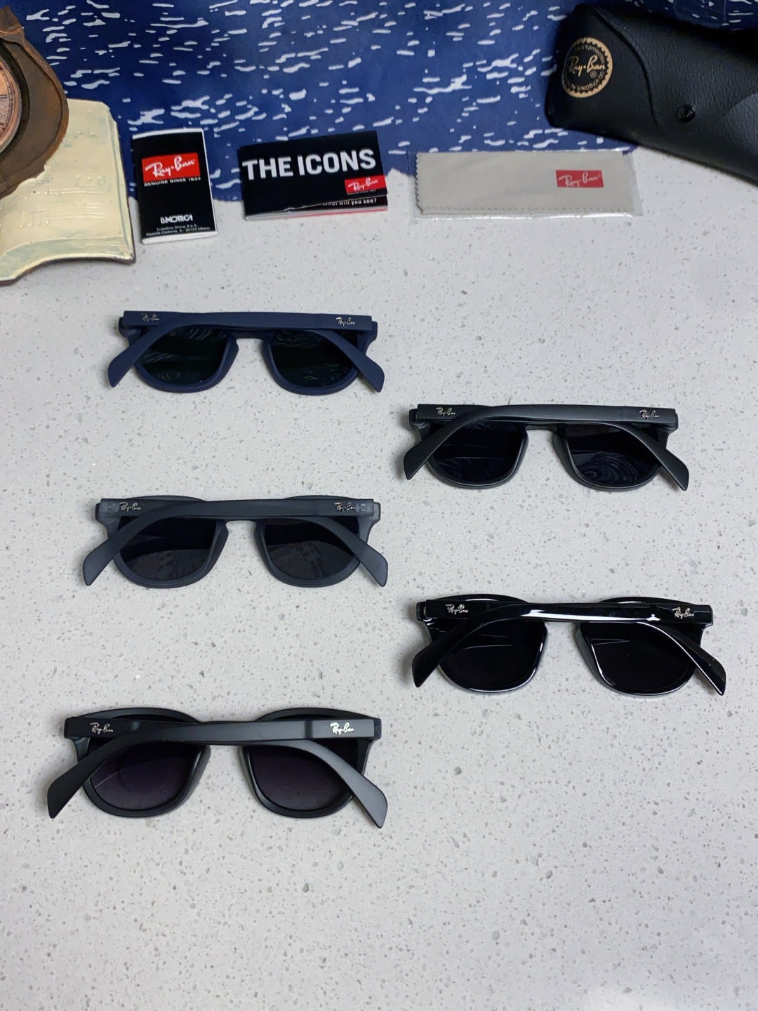 Ray-Ban RB5356 Polarized Oval Silver Lens Sunglasses for Men & Women - detail image 11