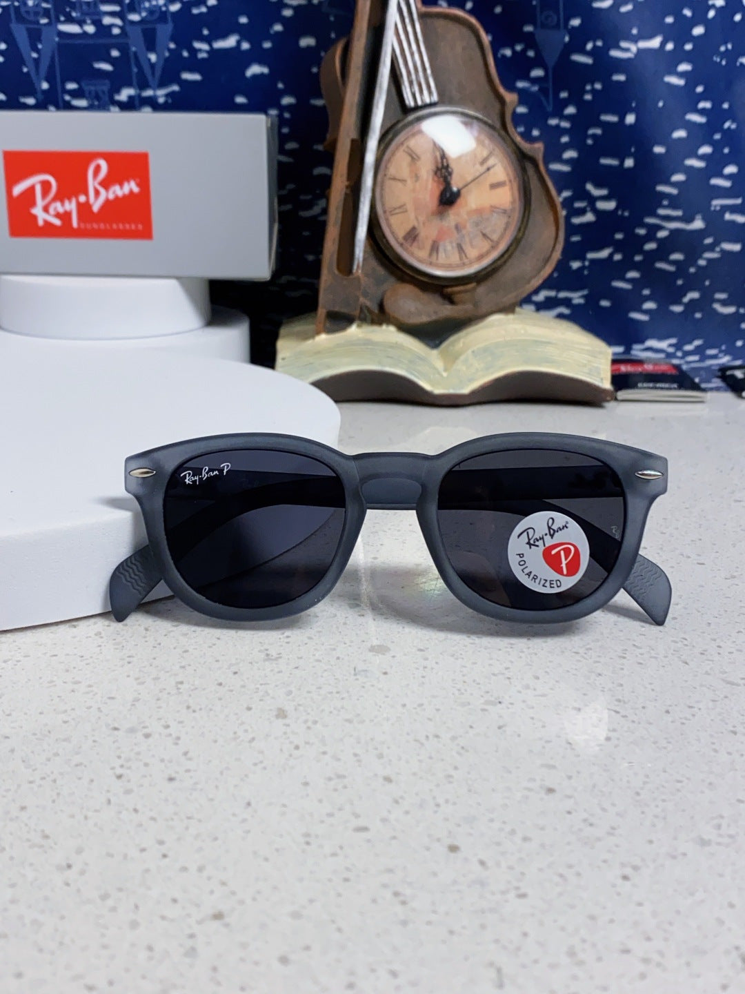 Ray-Ban RB5356 Polarized Oval Silver Lens Sunglasses for Men & Women - 466560 - detail image 9