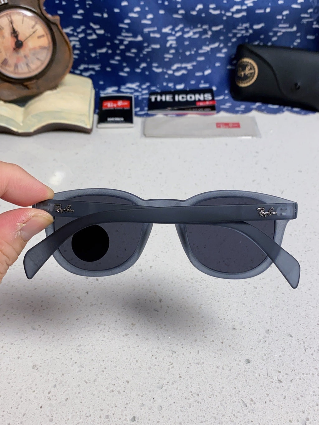 Ray-Ban RB5356 Polarized Oval Silver Lens Sunglasses for Men & Women - 466560 - detail image 5