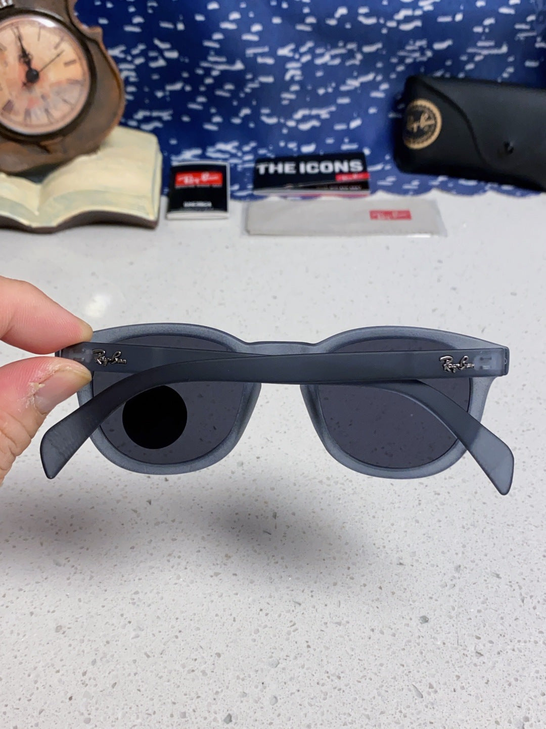 Ray-Ban RB5356 Polarized Oval Silver Lens Sunglasses for Men & Women - 466560 - detail image 5