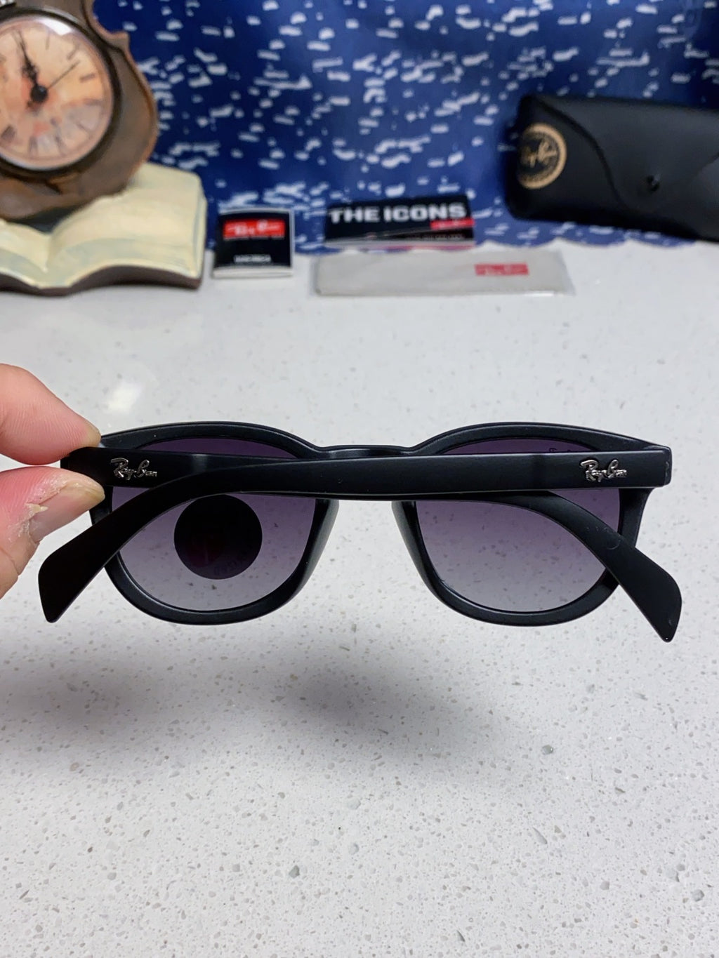 Ray-Ban RB5356 Polarized Oval Silver Lens Sunglasses for Men & Women - 466561 - detail image 5