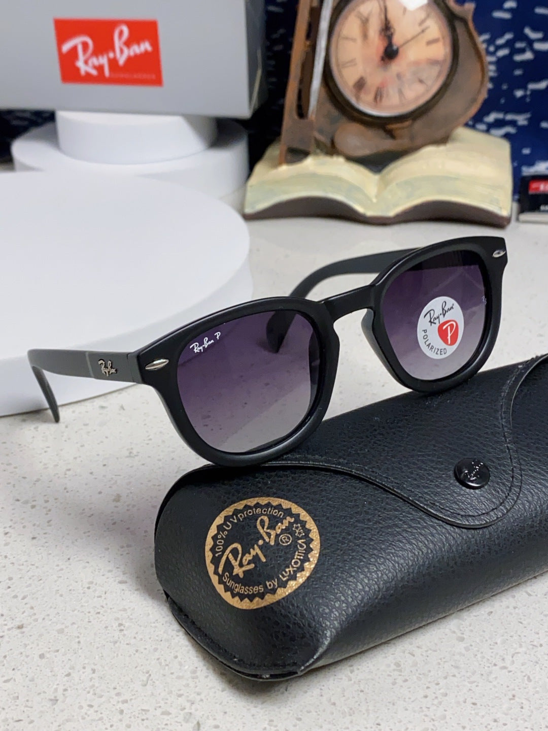 Ray-Ban RB5356 Polarized Oval Silver Lens Sunglasses for Men & Women - 466561 - detail image 10