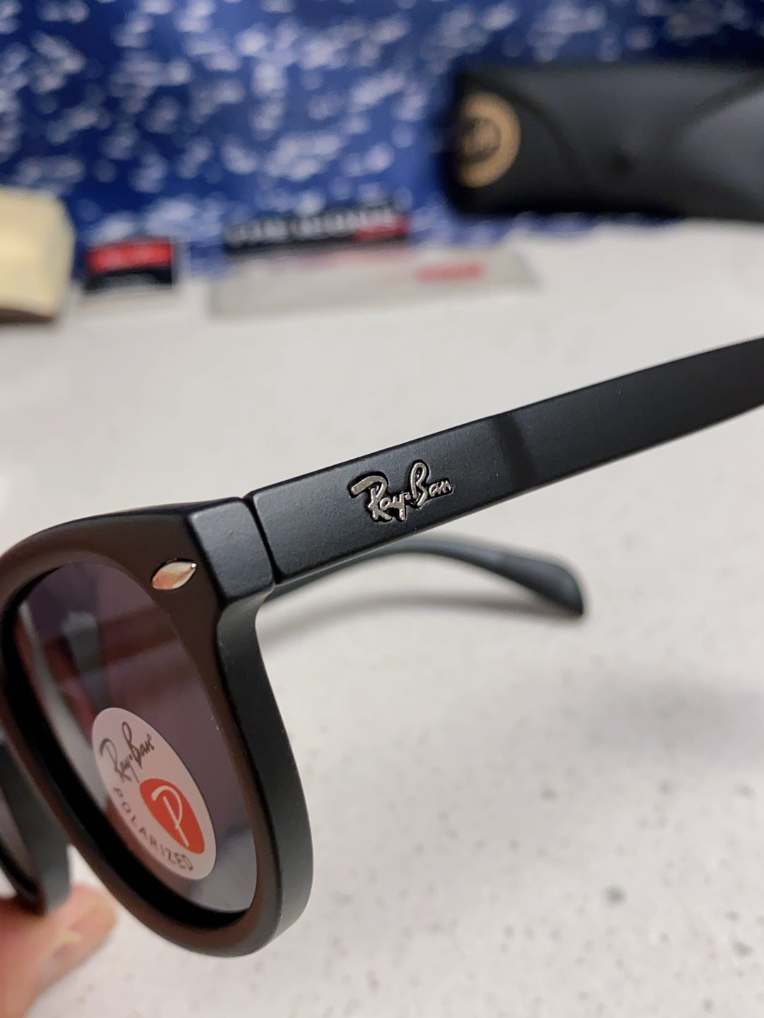 Ray-Ban RB5356 Polarized Oval Silver Lens Sunglasses for Men & Women - 466562 - detail image 7