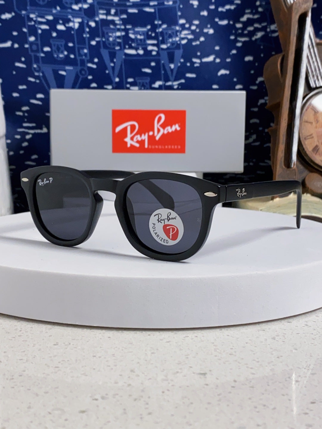 Ray-Ban RB5356 Polarized Oval Silver Lens Sunglasses for Men & Women - 466562