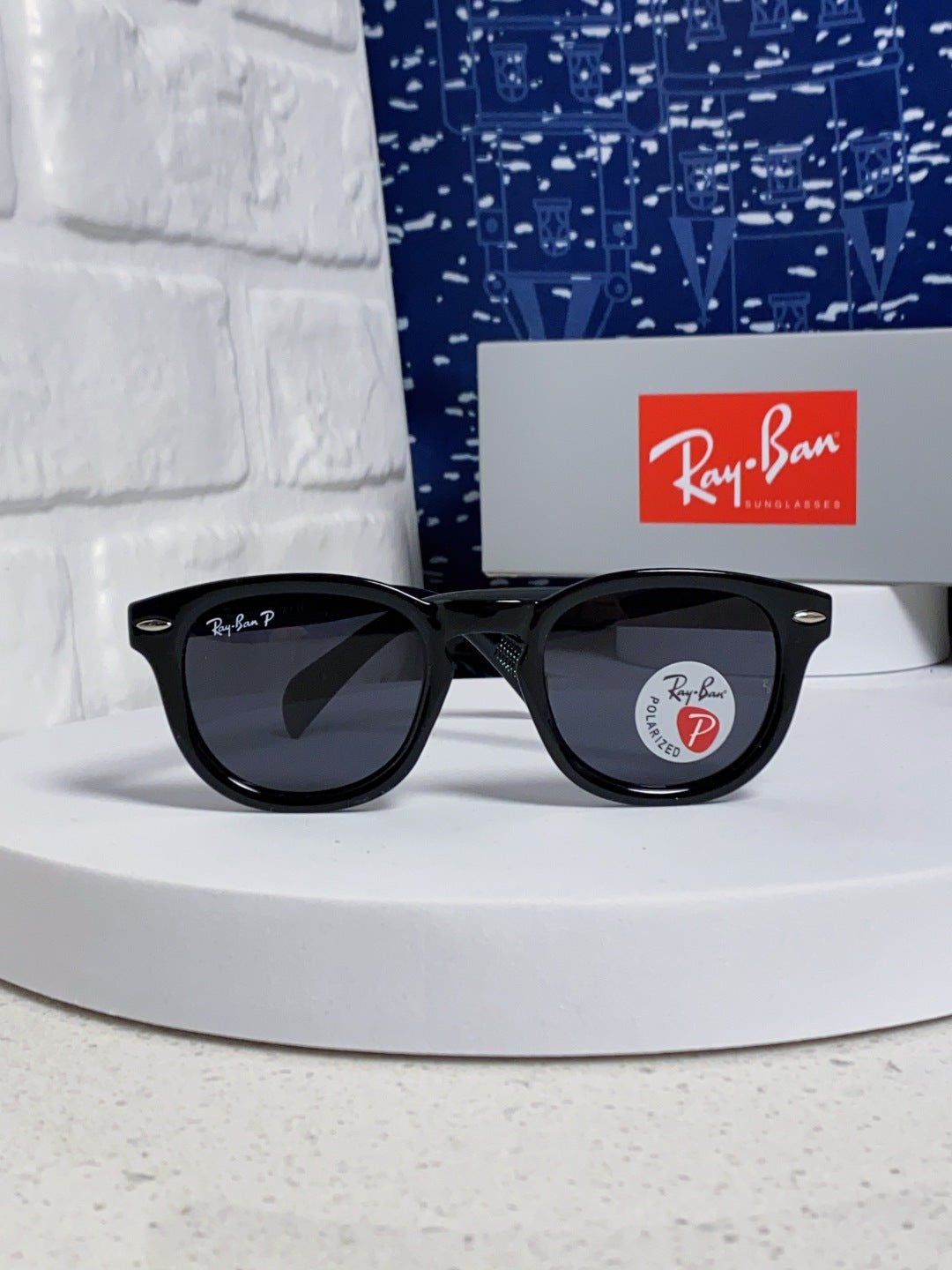 Ray-Ban RB5356 Polarized Oval Silver Lens Sunglasses for Men & Women - detail image 2
