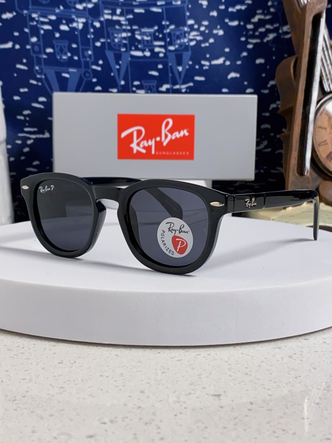 Ray-Ban RB5356 Polarized Oval Silver Lens Sunglasses for Men & Women