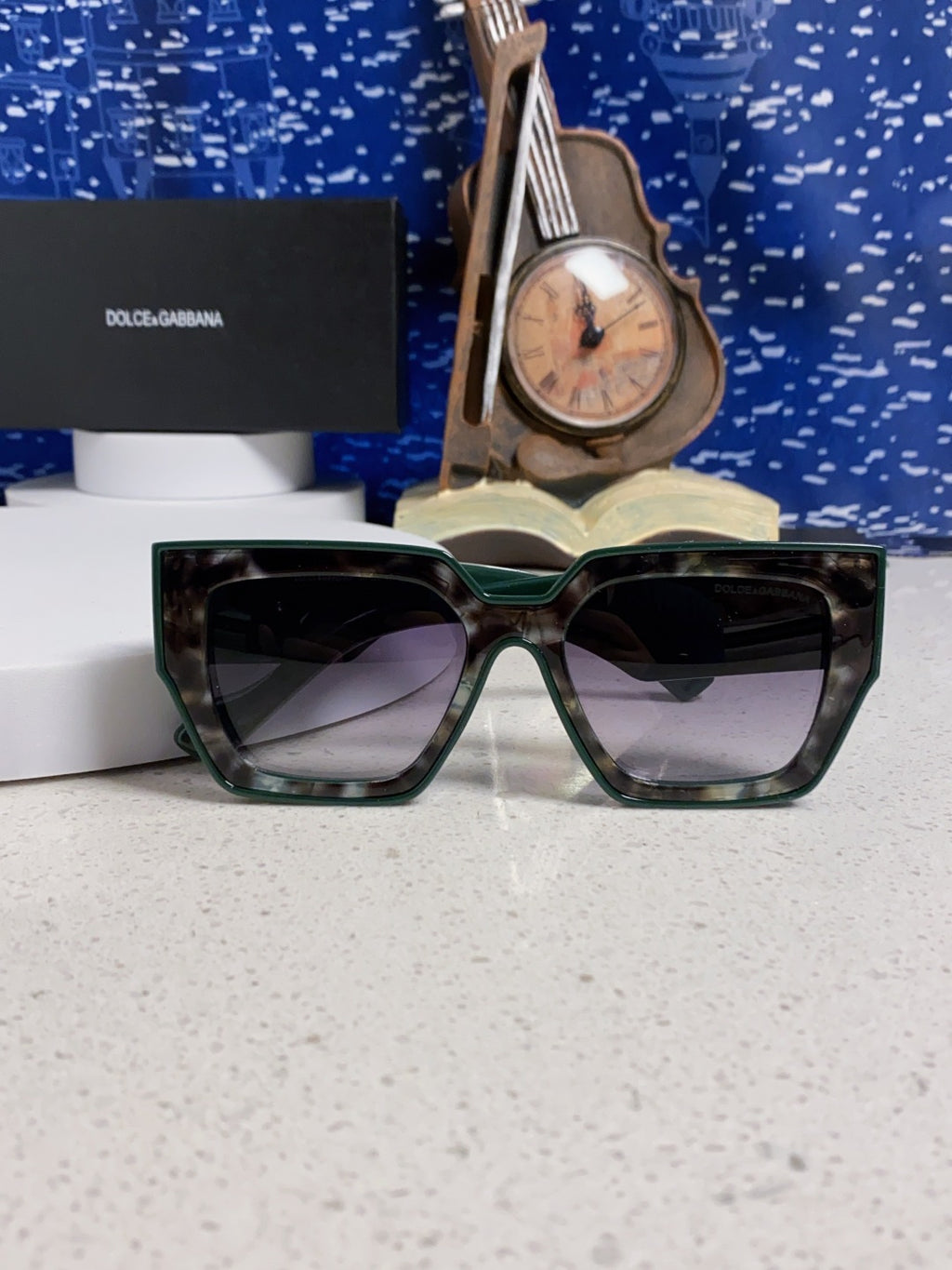 Dolce & Gabbana Square Silver Lens Sunglasses for Women - 466447 - detail image 9