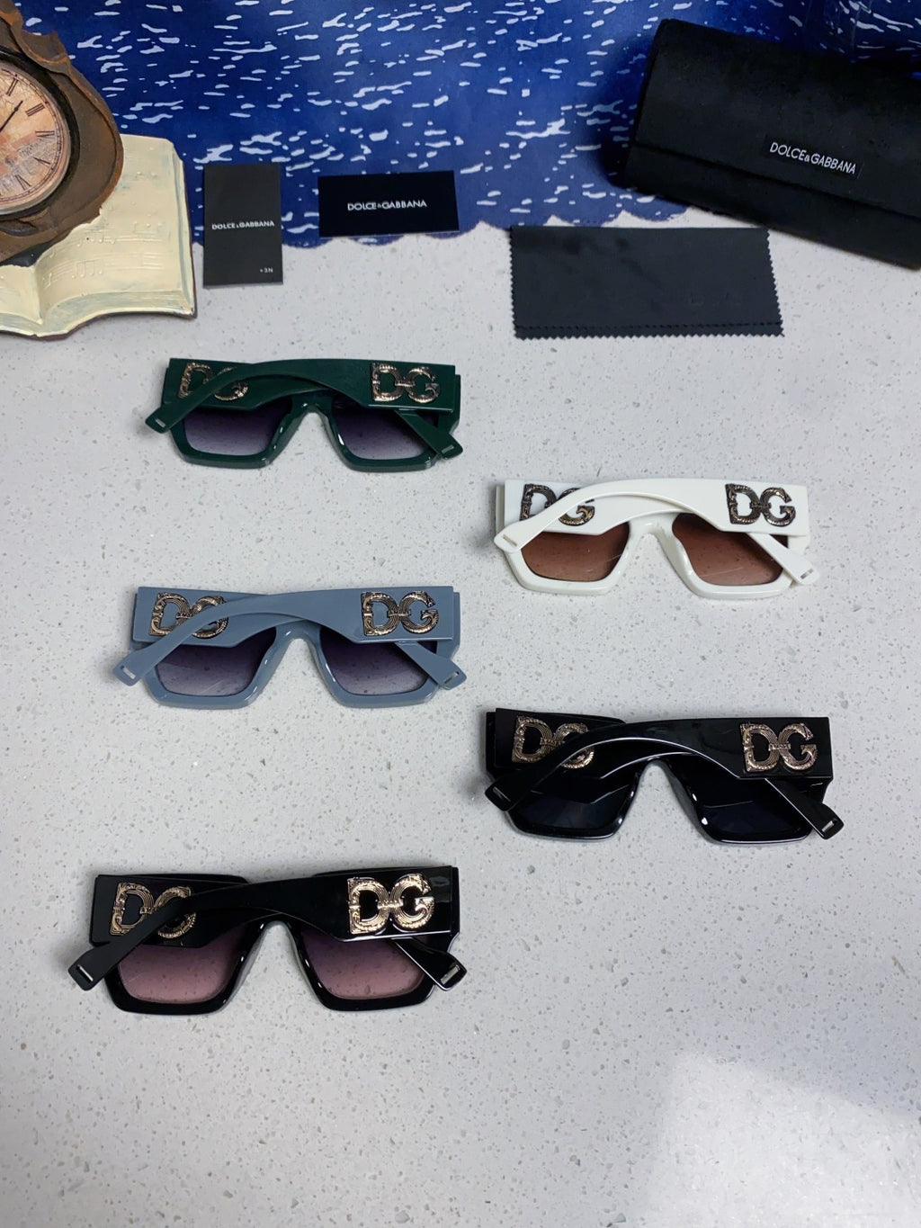 Dolce & Gabbana Square Silver Lens Sunglasses for Women - 466448 - detail image 11