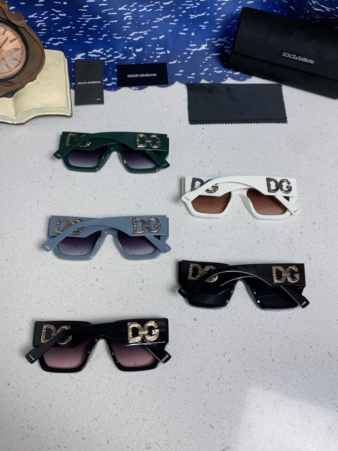 Dolce & Gabbana Square Silver Lens Sunglasses for Women - 466447 - detail image 11