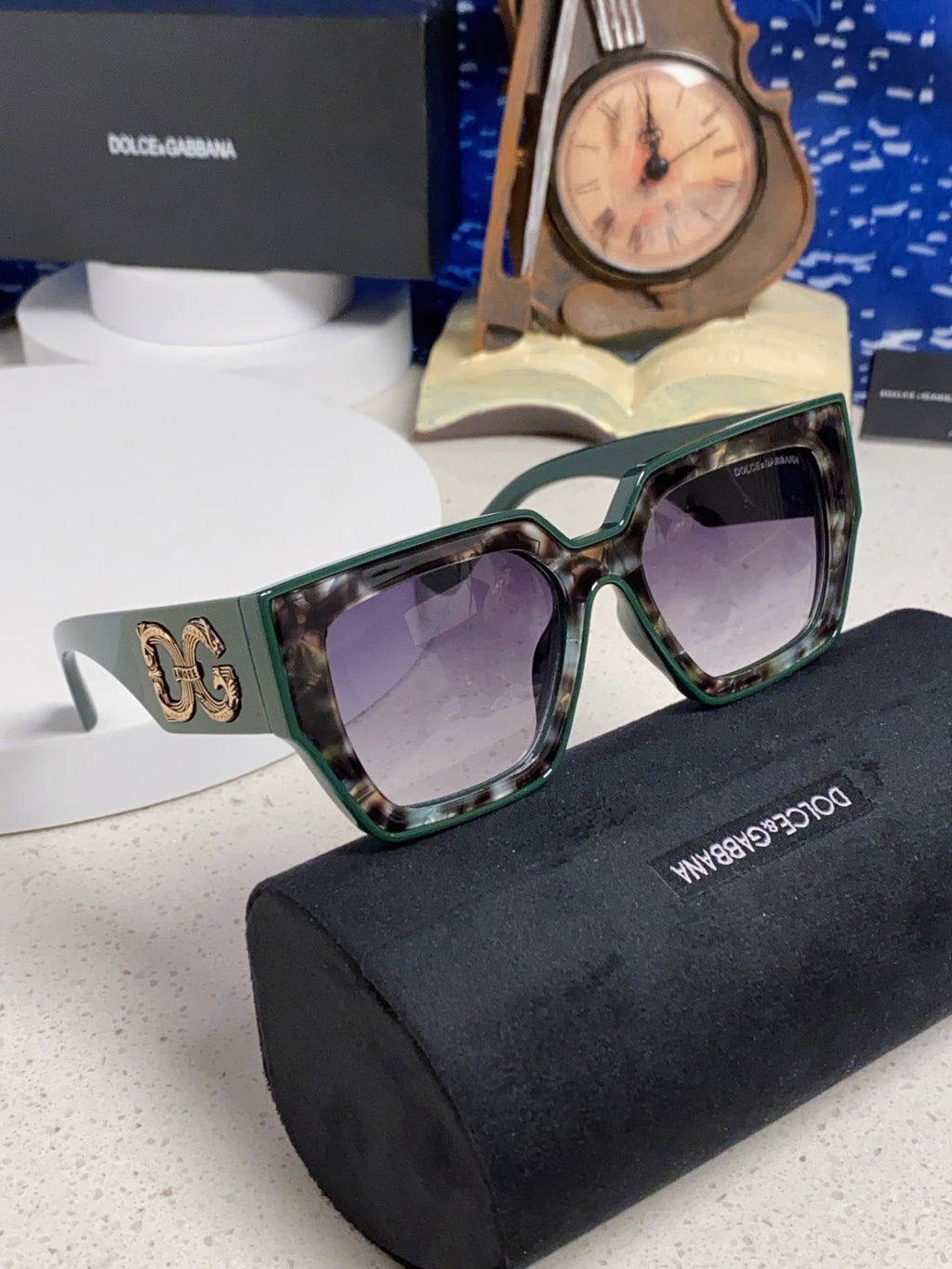 Dolce & Gabbana Square Silver Lens Sunglasses for Women - 466447 - detail image 10