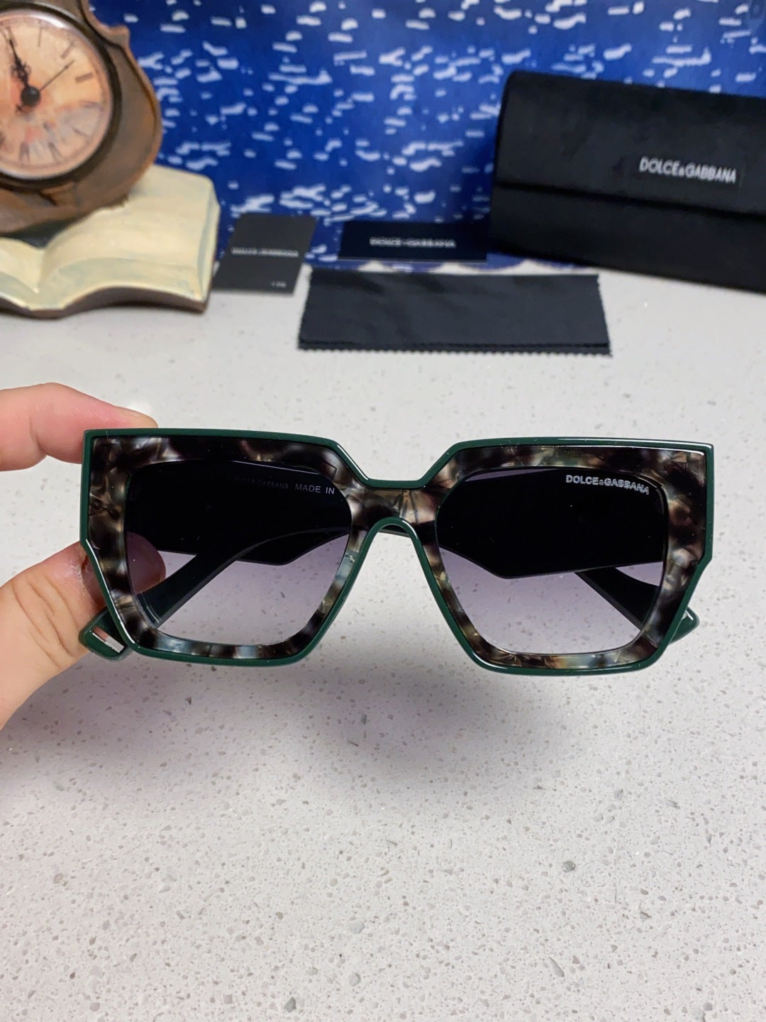 Dolce & Gabbana Square Silver Lens Sunglasses for Women - 466447 - detail image 5