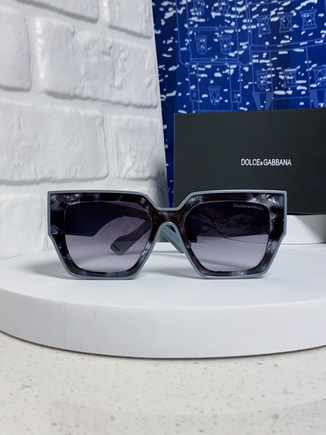Dolce & Gabbana Square Silver Lens Sunglasses for Women - 466448 - detail image 2