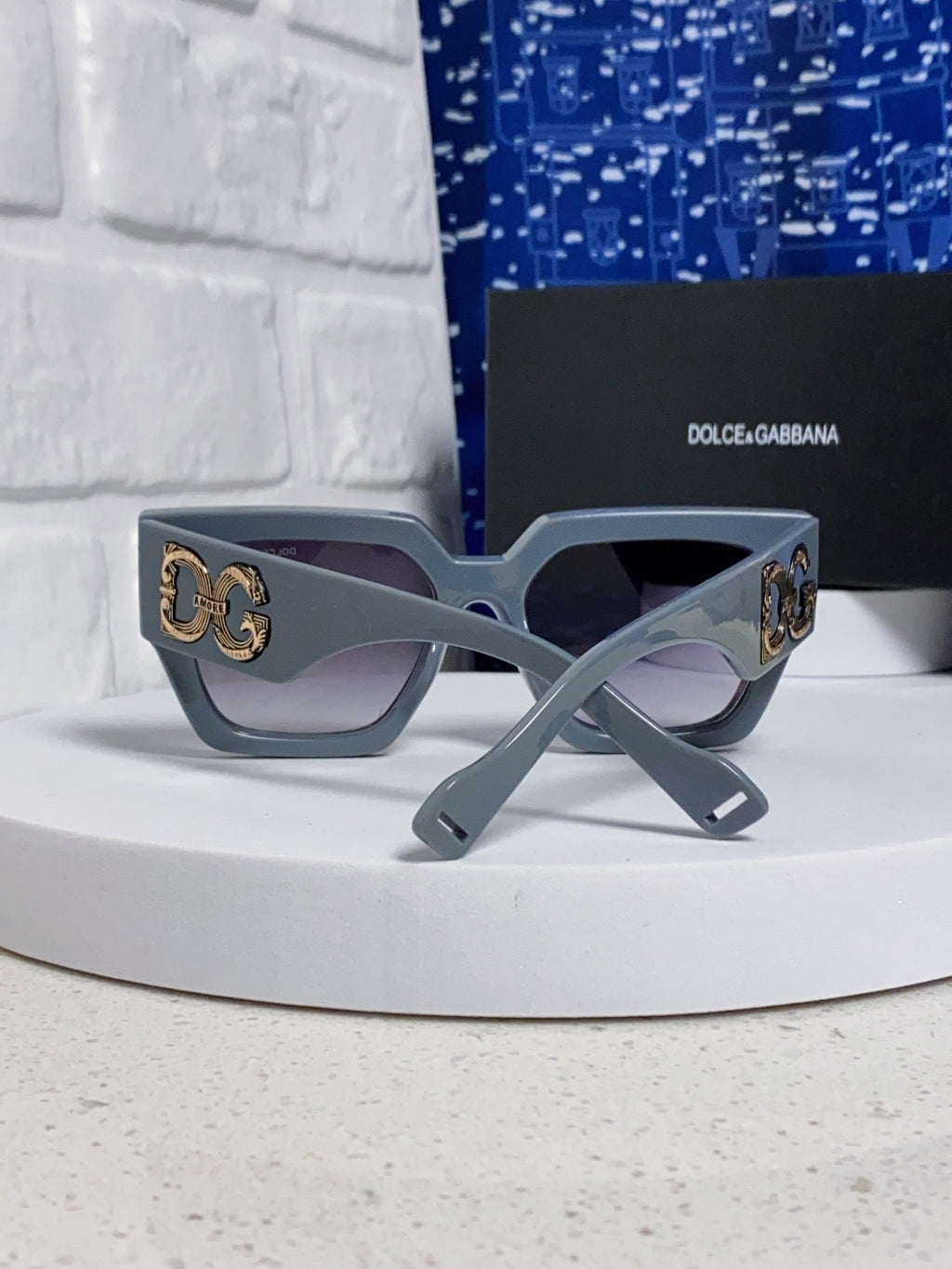 Dolce & Gabbana Square Silver Lens Sunglasses for Women - 466448 - detail image 3