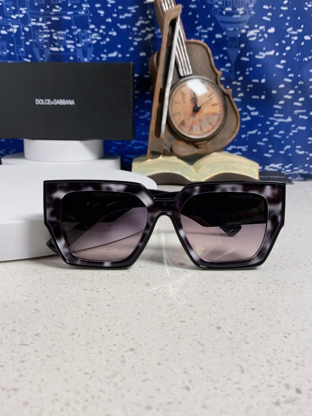 Dolce & Gabbana Square Silver Lens Sunglasses for Women - 466449 - detail image 9