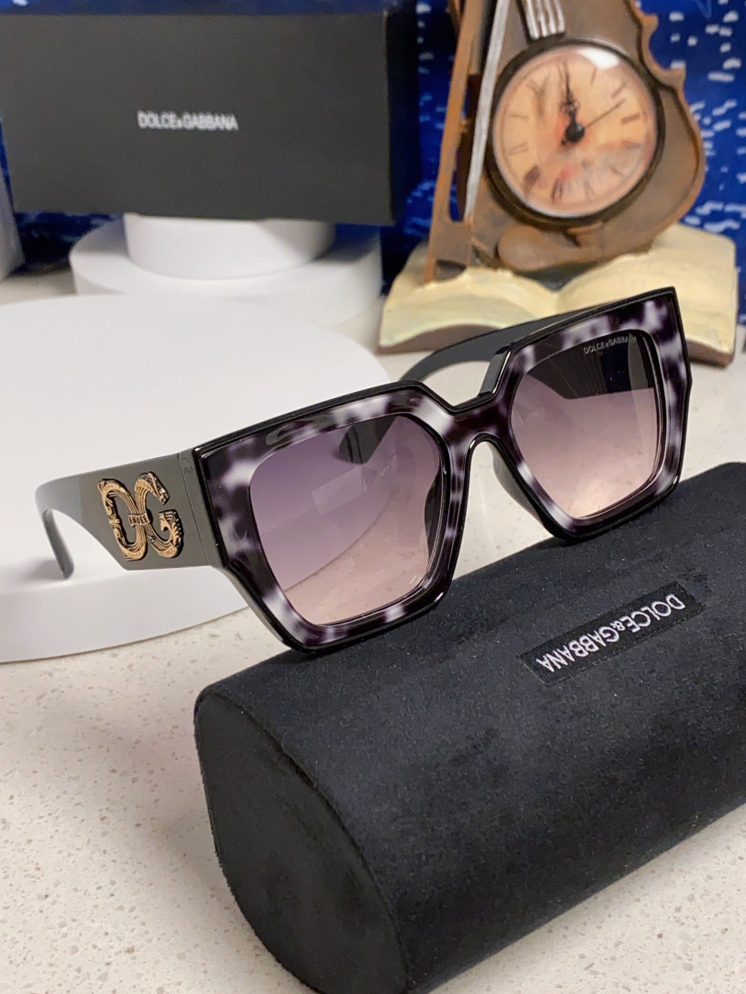 Dolce & Gabbana Square Silver Lens Sunglasses for Women - 466449 - detail image 10
