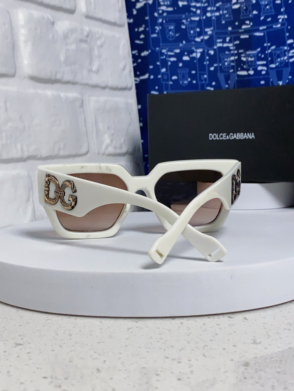 Dolce & Gabbana Square Red Lens Sunglasses for Women - detail image 3