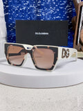 Dolce & Gabbana Square Red Lens Sunglasses for Women