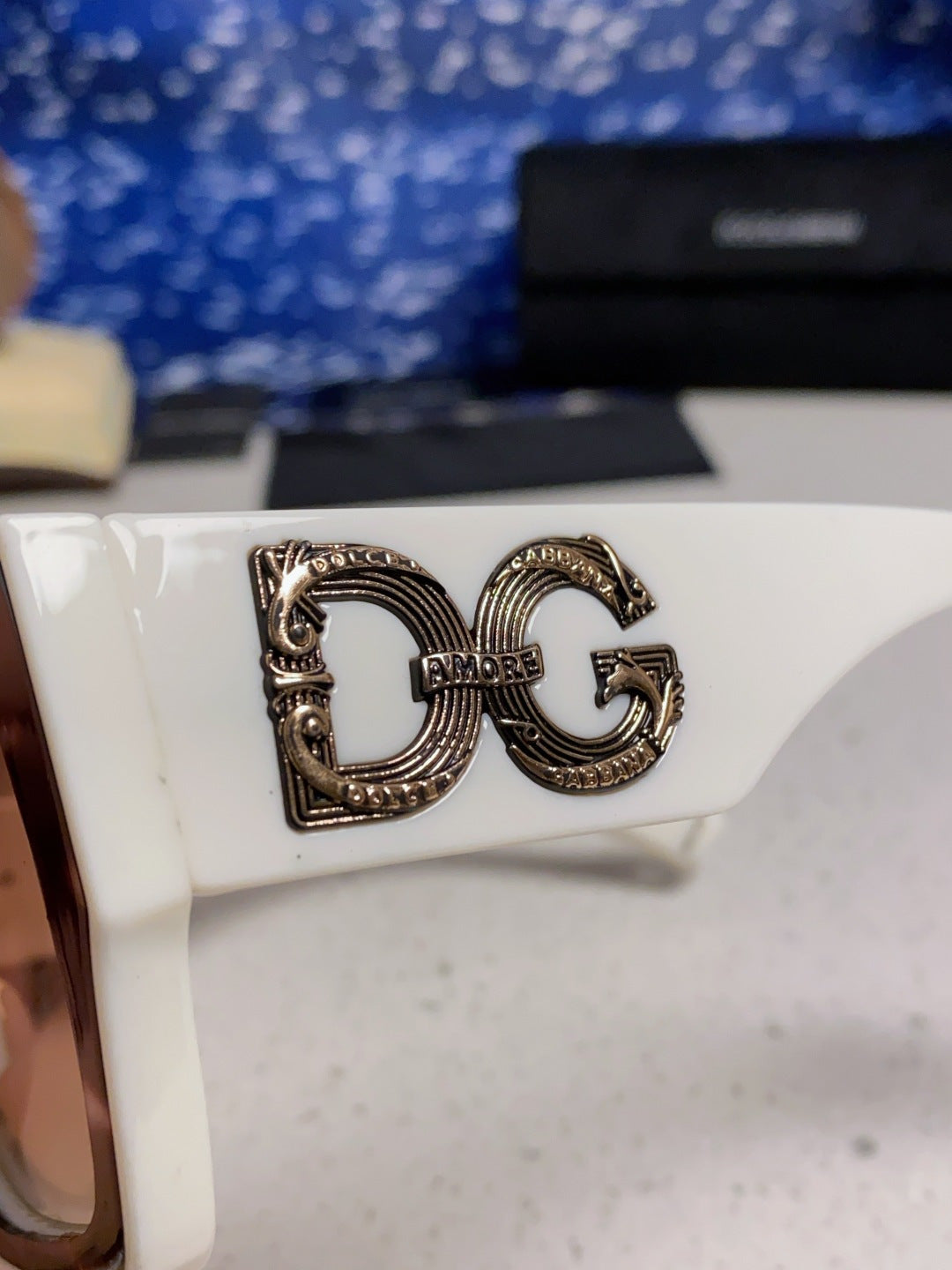 Dolce & Gabbana Square Red Lens Sunglasses for Women - detail image 7