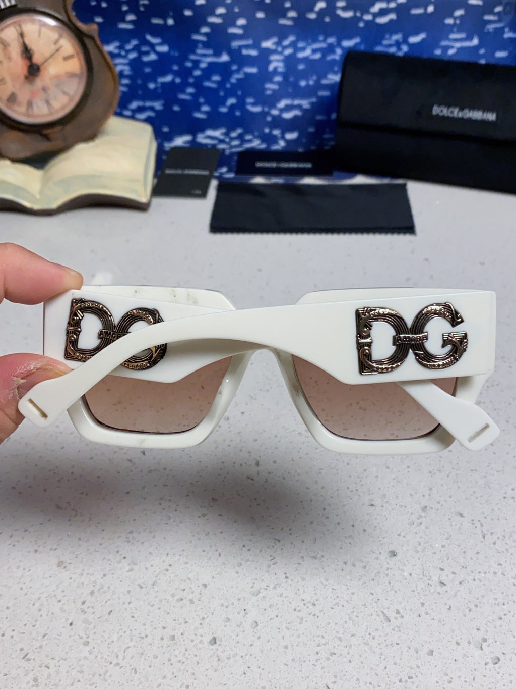 Dolce & Gabbana Square Red Lens Sunglasses for Women - detail image 5