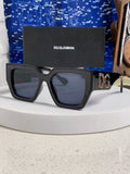 Dolce & Gabbana Square Silver Lens Sunglasses for Women