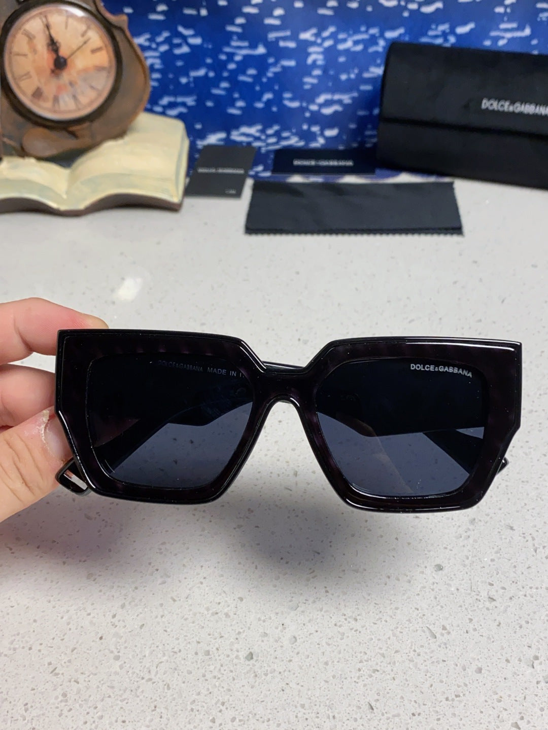 Dolce & Gabbana Square Silver Lens Sunglasses for Women - detail image 4