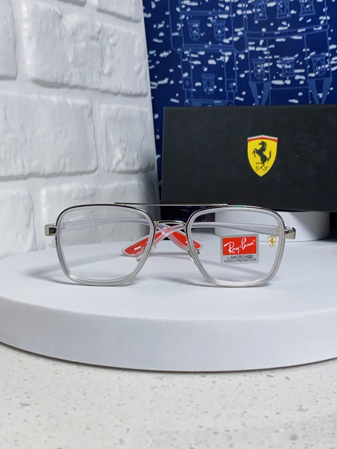 Ray-Ban BR3911 Metal Oversized Silver Lens Sunglasses for Men & Women - 466540 - detail image 2