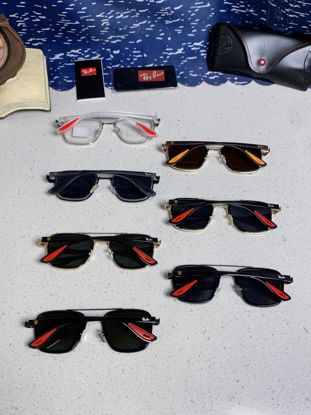 Ray-Ban BR3911 Metal Oversized Silver Lens Sunglasses for Men & Women - 466540 - detail image 11