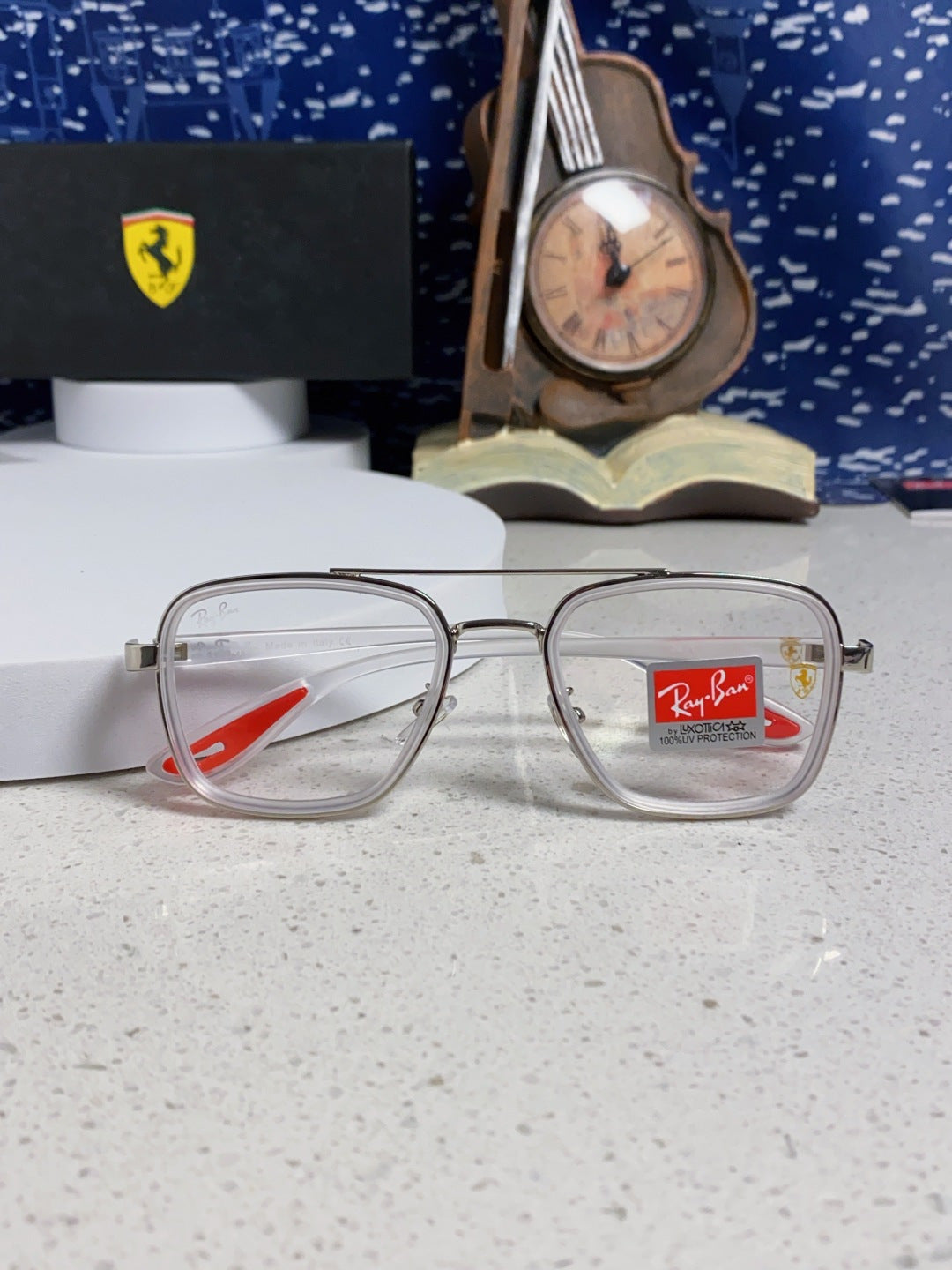 Ray-Ban BR3911 Metal Oversized Silver Lens Sunglasses for Men & Women - 466540 - detail image 9