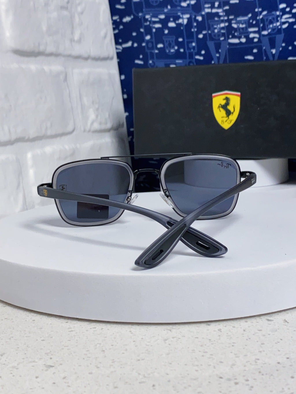 Ray-Ban BR3911 Metal Oversized Blue Lens Sunglasses for Men & Women - 466541 - detail image 3