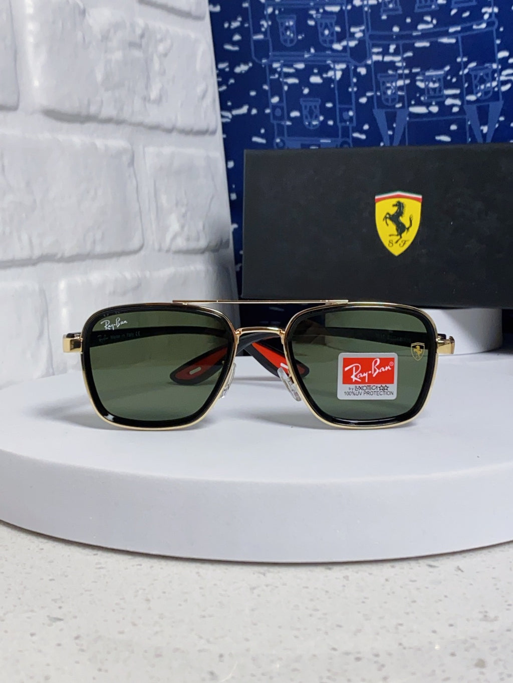 Ray-Ban BR3911 Metal Oversized Silver Lens Sunglasses for Men & Women - 466542 - detail image 2