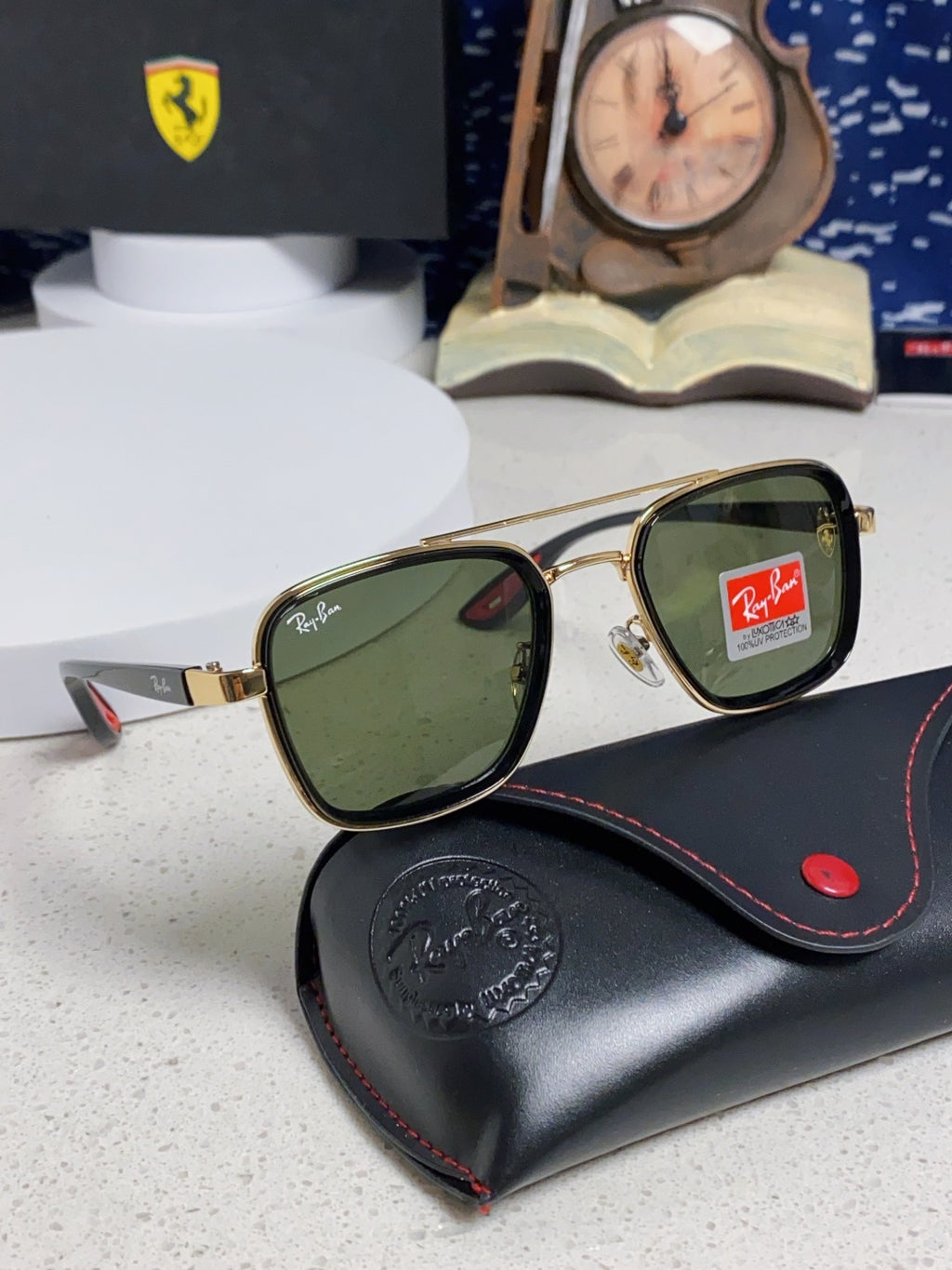 Ray-Ban BR3911 Metal Oversized Silver Lens Sunglasses for Men & Women - 466542 - detail image 10