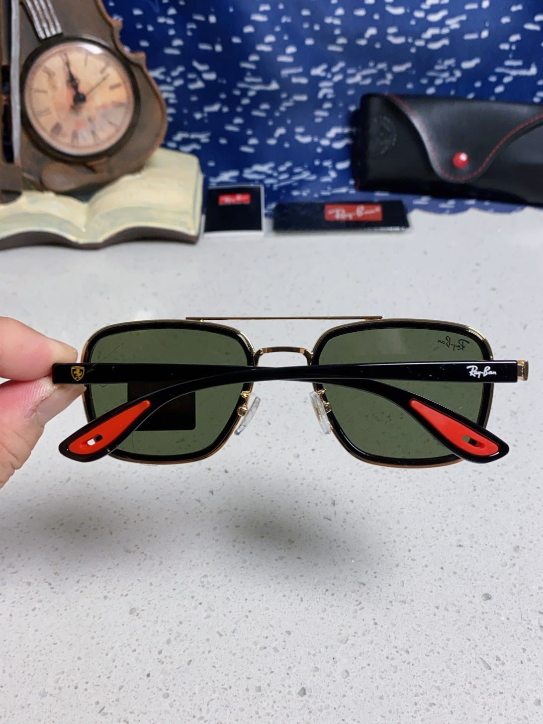 Ray-Ban BR3911 Metal Oversized Silver Lens Sunglasses for Men & Women - 466542 - detail image 5