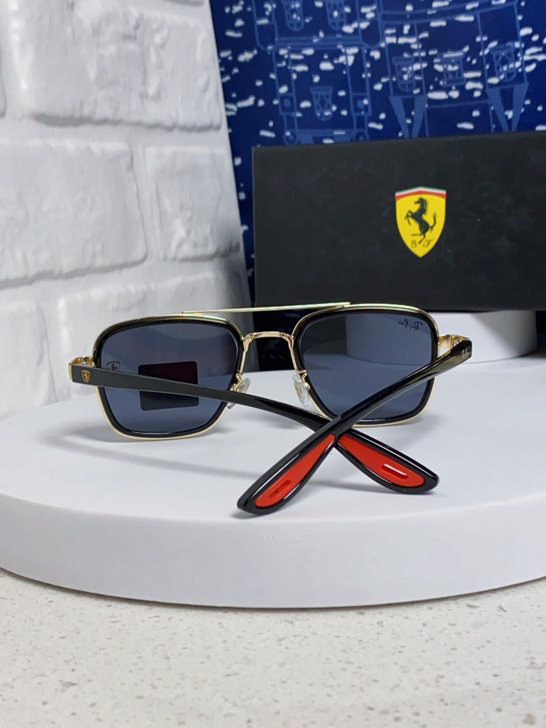 Ray-Ban BR3911 Metal Oversized Blue Lens Sunglasses for Men & Women - 466545 - detail image 3