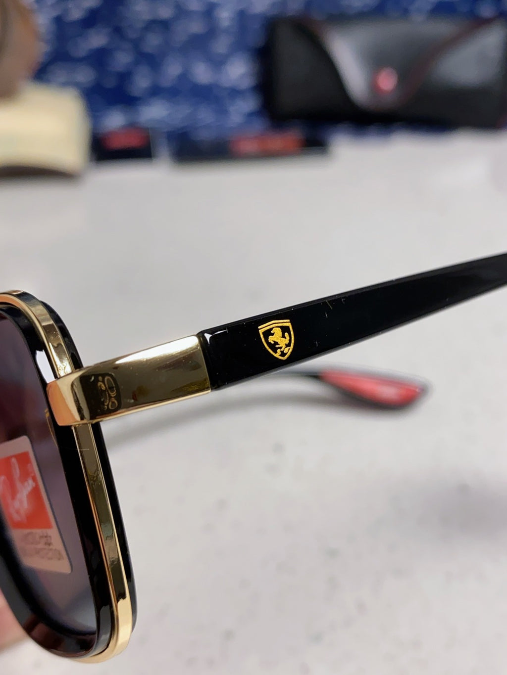 Ray-Ban BR3911 Metal Oversized Blue Lens Sunglasses for Men & Women - 466545 - detail image 7