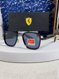 Ray-Ban BR3911 Metal Oversized Blue Lens Sunglasses for Men & Women