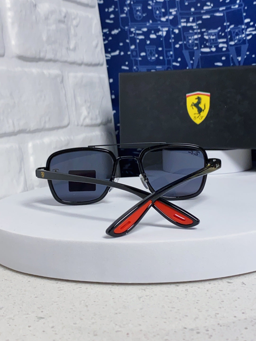 Ray-Ban BR3911 Metal Oversized Blue Lens Sunglasses for Men & Women - detail image 3