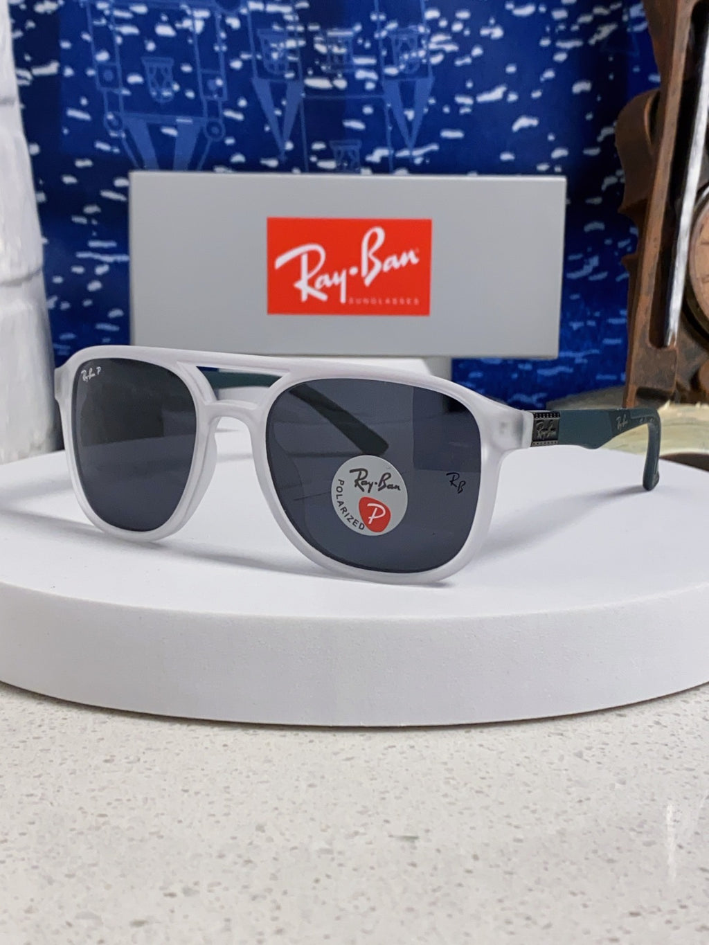 Ray-Ban RB69061 Aviator Silver Lens Sunglasses for Men & Women