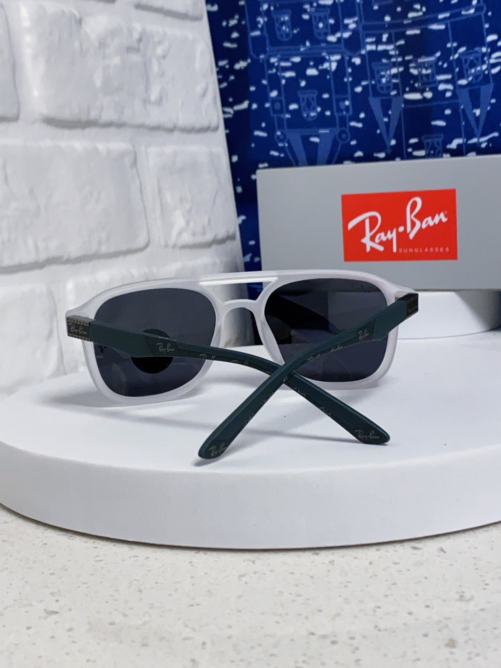 Ray-Ban RB69061 Aviator Silver Lens Sunglasses for Men & Women - detail image 3