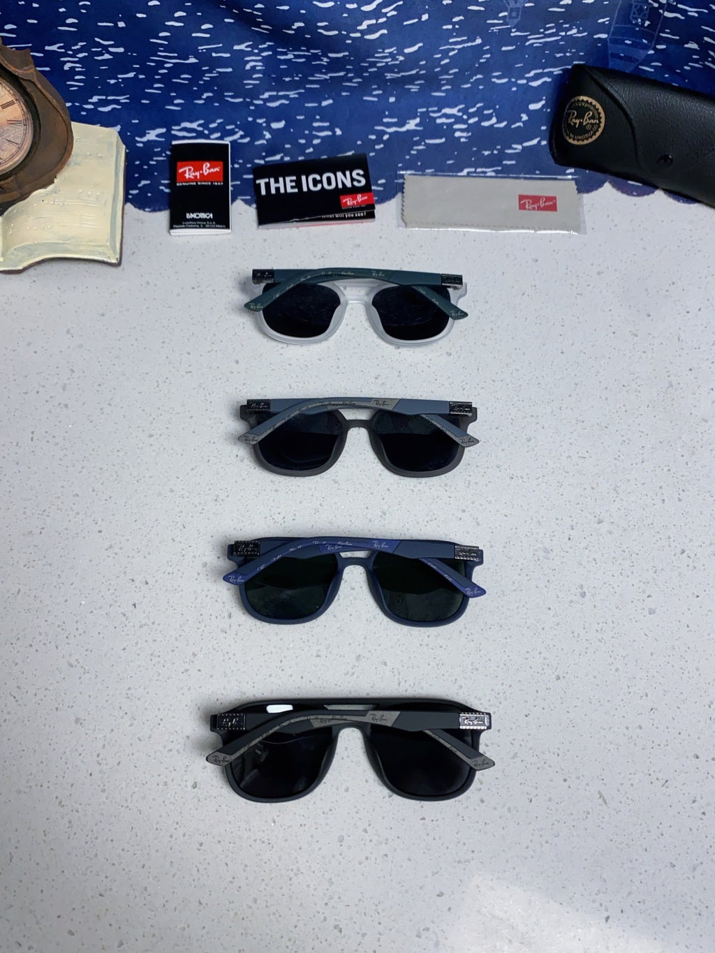 Ray-Ban RB69061 Aviator Black Lens Sunglasses for Men & Women - 433052 - detail image 11