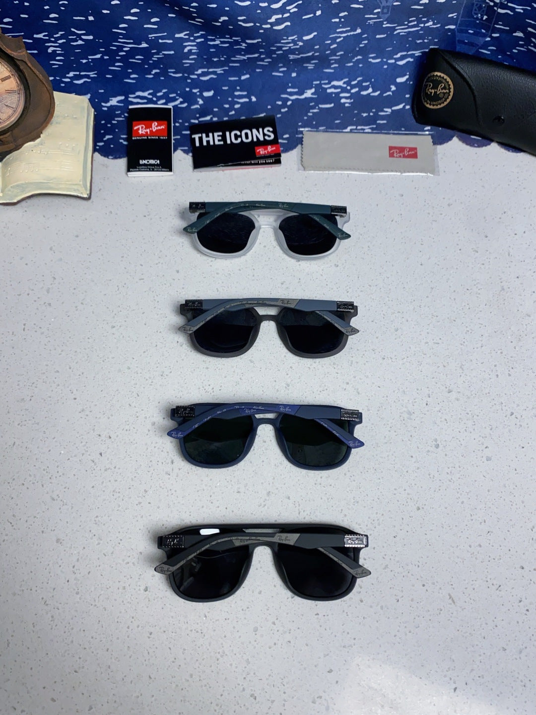 Ray-Ban RB69061 Aviator Black Lens Sunglasses for Men & Women - 433052 - detail image 11