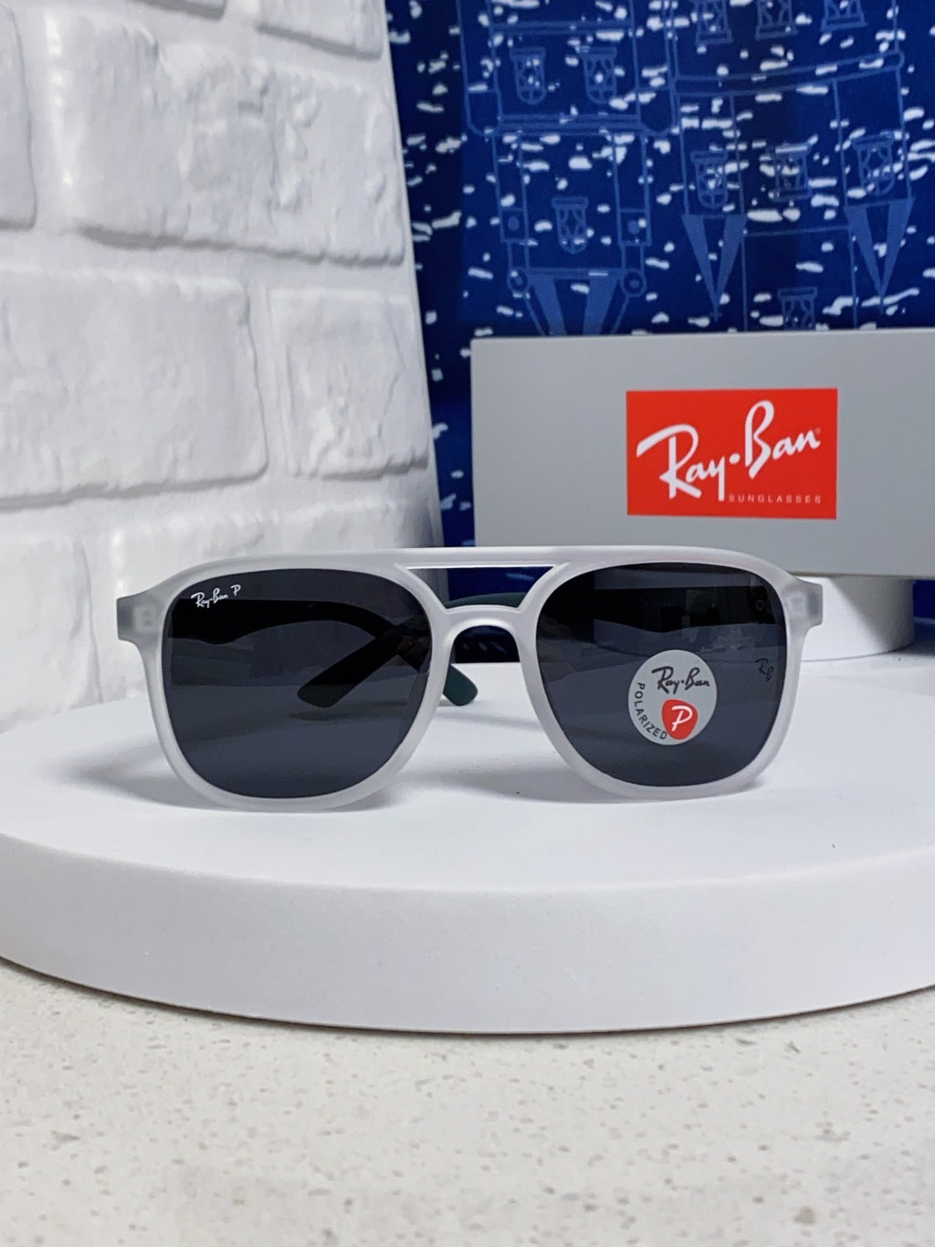 Ray-Ban RB69061 Aviator Silver Lens Sunglasses for Men & Women - detail image 2