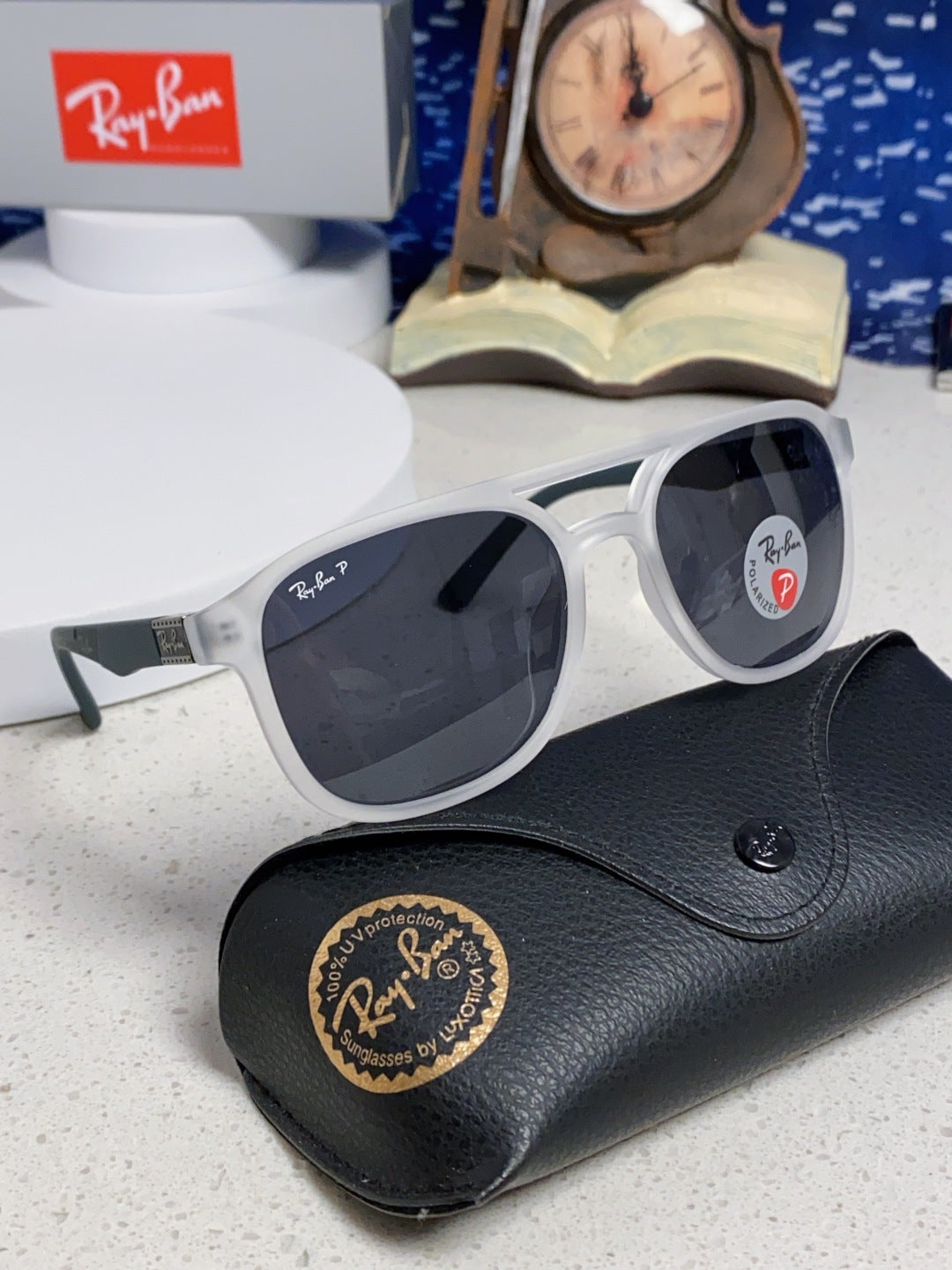 Ray-Ban RB69061 Aviator Silver Lens Sunglasses for Men & Women - detail image 10
