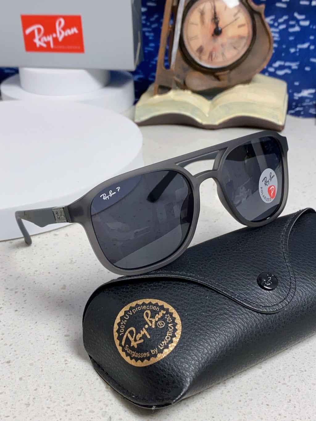 Ray-Ban RB69061 Aviator Black Lens Sunglasses for Men & Women - 433175 - detail image 10