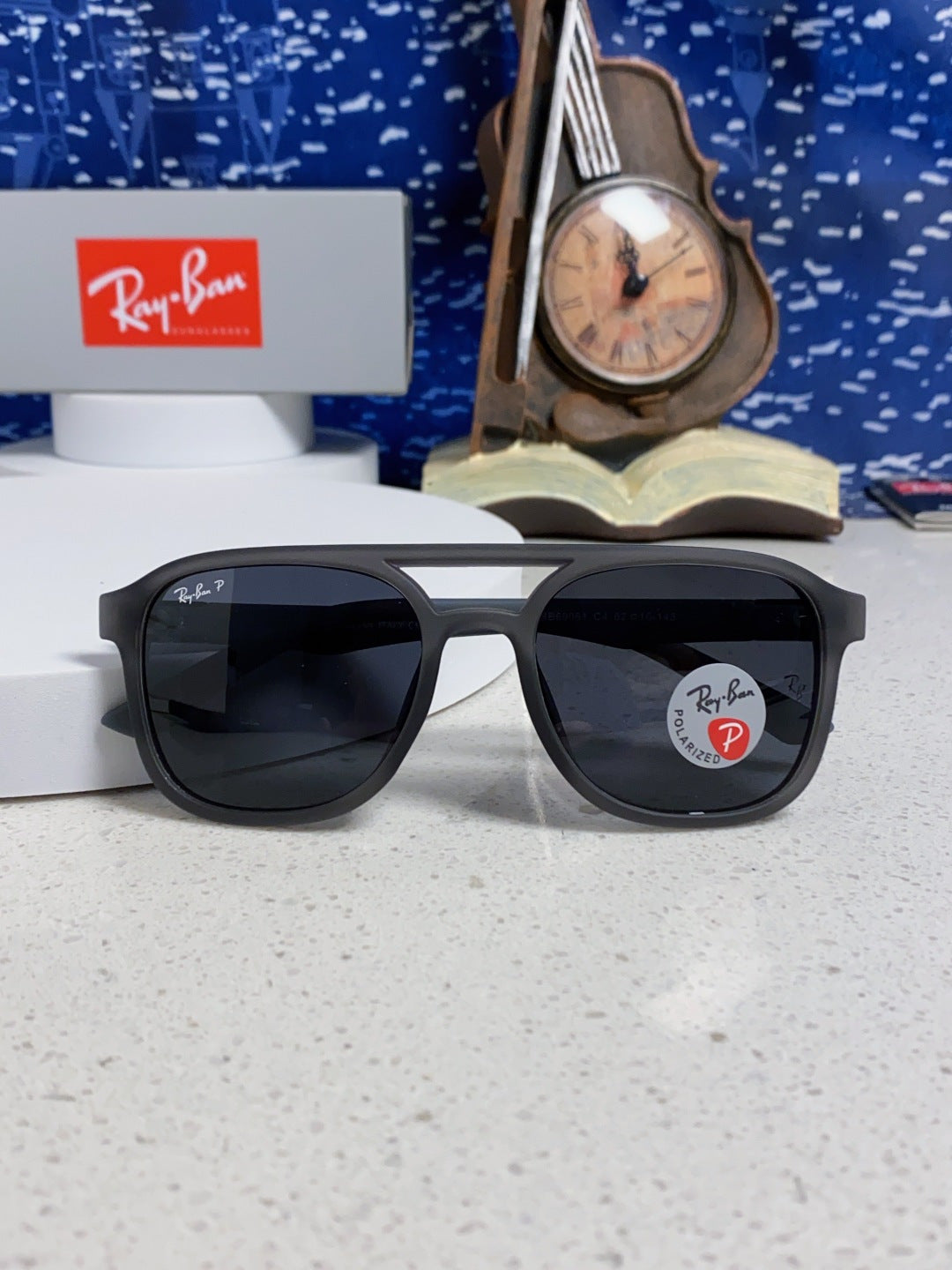 Ray-Ban RB69061 Aviator Black Lens Sunglasses for Men & Women - 433175 - detail image 9