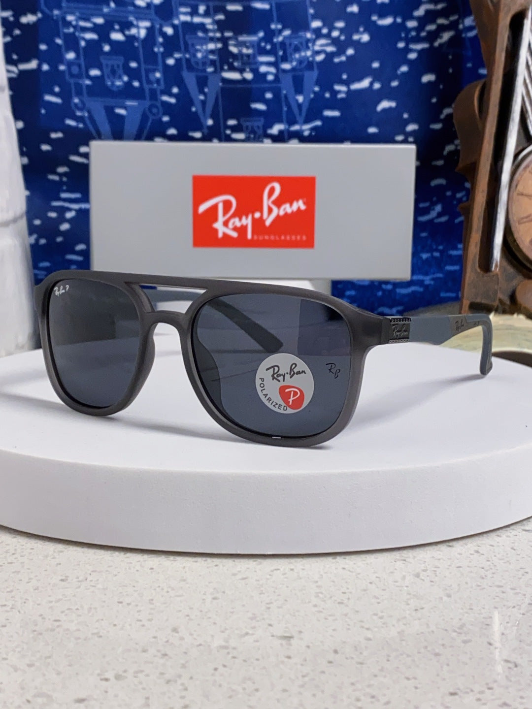 Ray-Ban RB69061 Aviator Black Lens Sunglasses for Men & Women - 433175