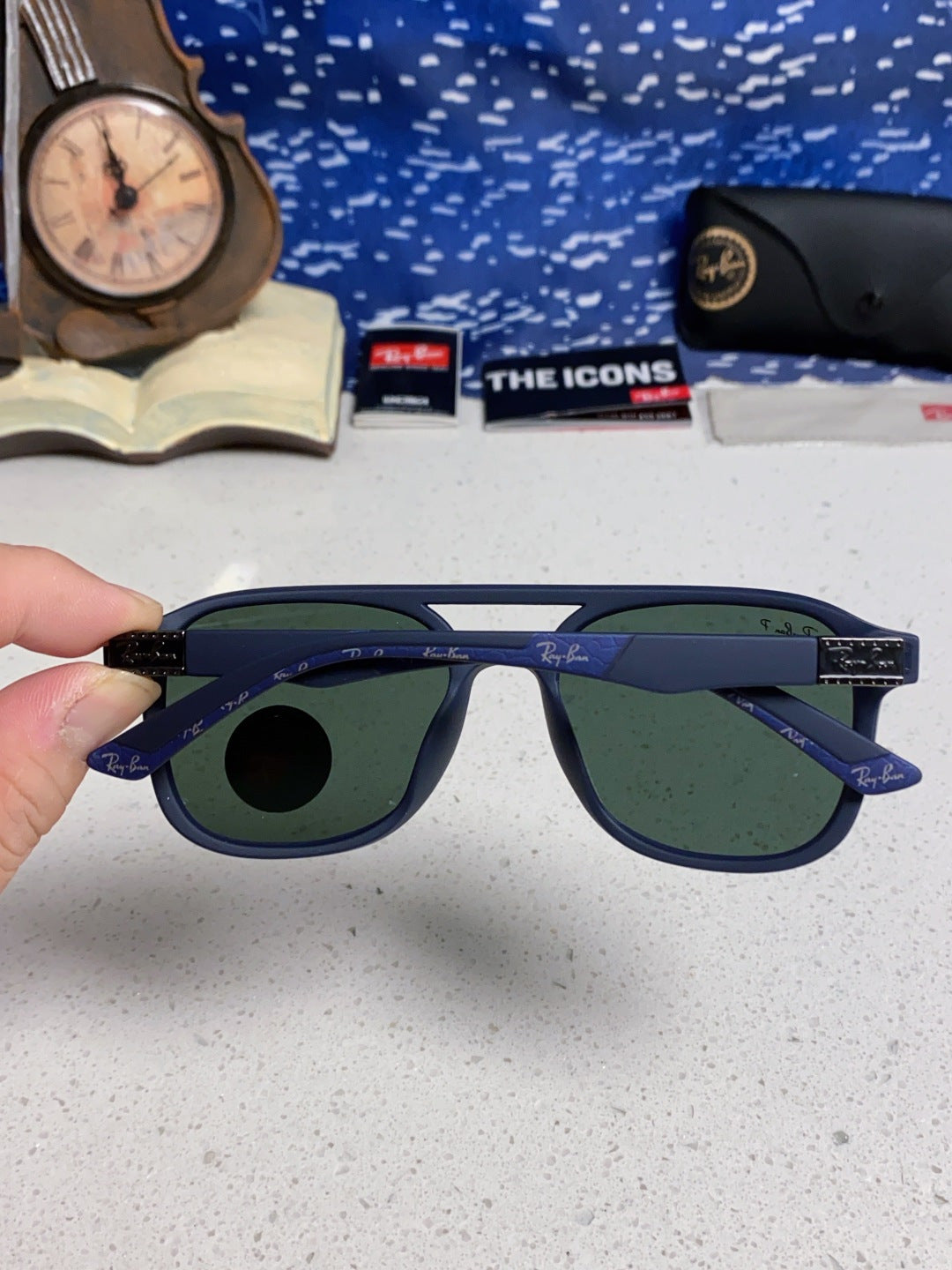 Ray-Ban RB69061 Aviator Black Lens Sunglasses for Men & Women - 998536 - detail image 5